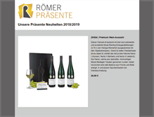 Tablet Screenshot of neuheiten.roemer-praesente.de
